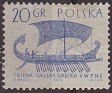 Poland 1963 Ships 20 Groszv Violet Scott 1126. Polonia 1126. Uploaded by susofe